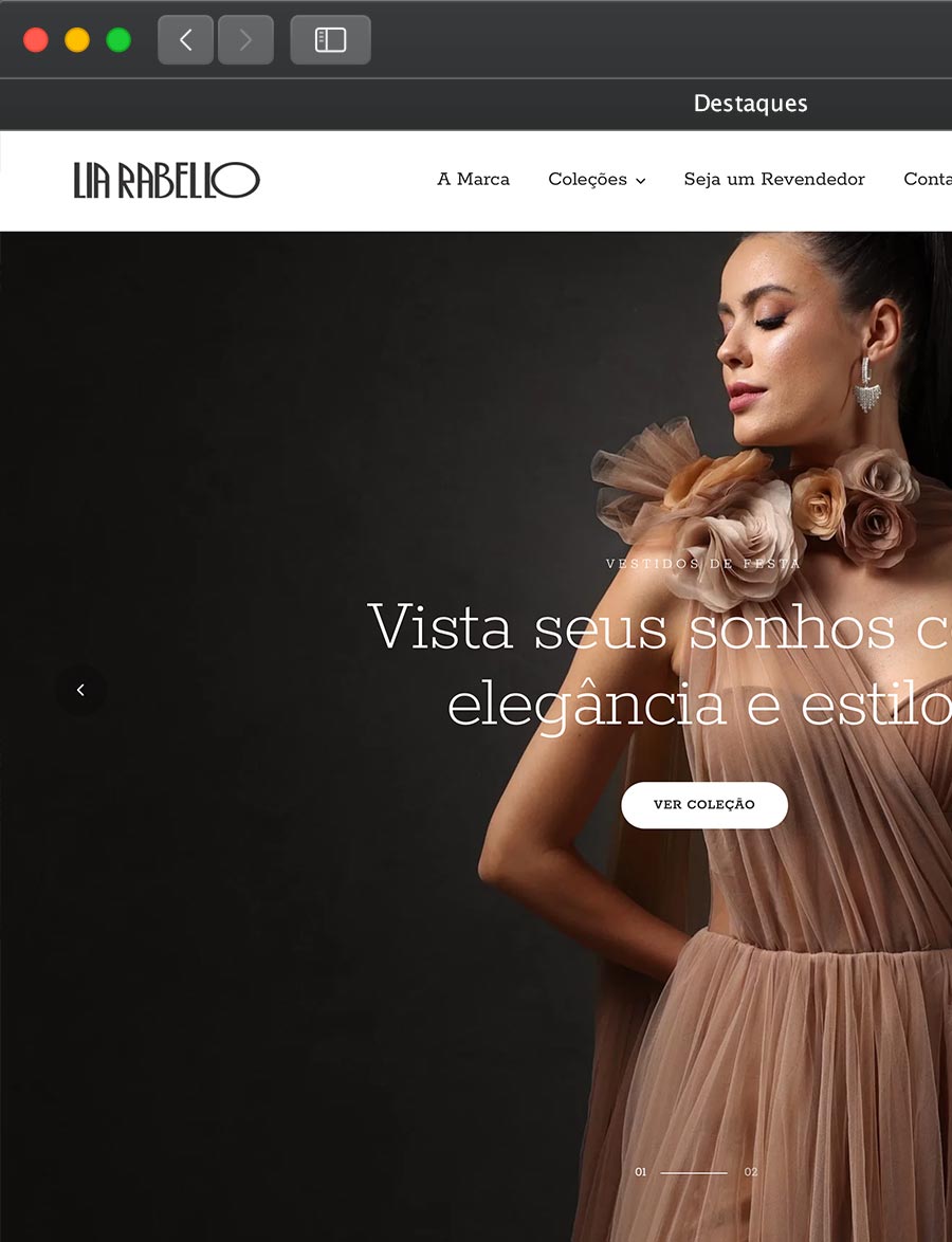 Prévia do projeto Lia Rabello, do portfólio da Infinit0