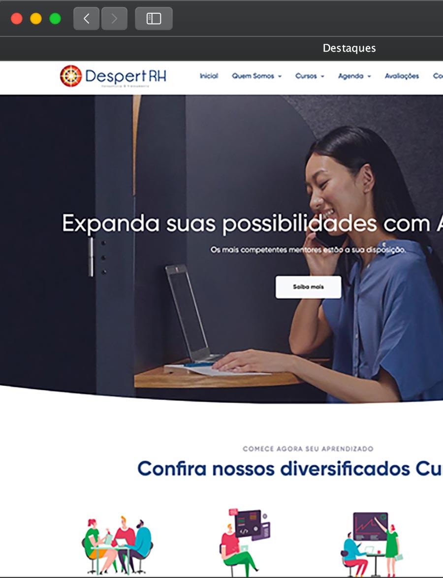 Prévia do projeto Despert RH, do portfólio da Infinit0